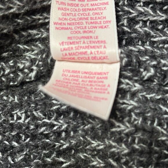 Victoria’s Secret Sweater Women’s Large Gray Marled Knit Pullover Cotton Fall - Picture 5 of 8